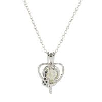 Luminated Necklace, Zinc Alloy, with Night-Light Stone, cross chain & for woman cm 