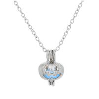 Luminated Necklace, Zinc Alloy, with Night-Light Stone, cross chain & for woman cm 