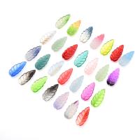 Pflanze Lampwork Perlen, Blatt, Einbrennlack, Modeschmuck & Farbverlauf & DIY, keine, 10x23mm, verkauft von PC