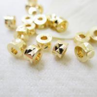 Beaucoup de perles de cuivre, laiton, pilier, DIY, doré Vendu par PC