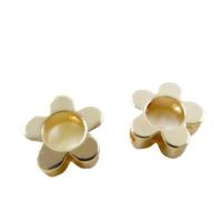 Brass Jewelry Beads, Flower, DIY & hollow, golden 