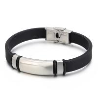 Acier titane bracelet, Placage, teints & styles différents pour le choix & pour homme, plus de couleurs à choisir, 210mm, Vendu par PC