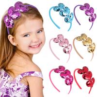 Enfants Bijoux bande de cheveux, Paillettes, coeur, fait à la main, pour les enfants, plus de couleurs à choisir Vendu par PC