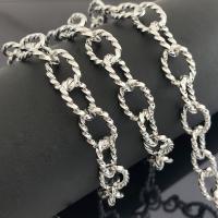 Stainless Steel Oval Chain, 304 Stainless Steel, Vacuum Ion Plating, fashion jewelry & DIY & Unisex, original color 