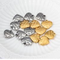 Stainless Steel Heart Pendants, 304 Stainless Steel, Vacuum Ion Plating, fashion jewelry & DIY & Unisex 