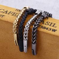 316L Stainless Steel Bracelet, fashion jewelry & for man 61*10mm,6mm Approx 8.66 Inch 