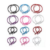 Boucle d'oreille en acier inoxydable Hoop, acier inoxydable 303, beignet, Placage galvanique, normes différentes pour le choix & pour femme, couleurs mélangées, Environ Vendu par sac