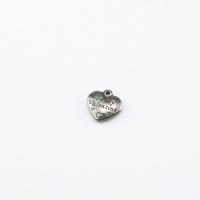 Stainless Steel Heart Pendants, 304 Stainless Steel, machine polished, fashion jewelry & DIY & Unisex, original color 