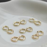 Brass S Shape Clasp, Vacuum Plating, golden 