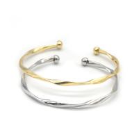 Brass Cuff Bangle, plated, for woman 