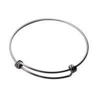 Bracelet en acier inoxydable, Acier inoxydable 304, unisexe, argent Vendu par PC