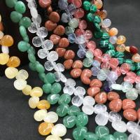 Perles de pierre gemme mixte, Pierre naturelle, larme, poli, DIY & différents matériaux pour le choix, plus de couleurs à choisir Environ 14.96 pouce, Vendu par brin