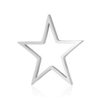 Stainless Steel Star Pendant, 201 Stainless Steel, Vacuum Ion Plating, fashion jewelry & polished & DIY & Unisex 