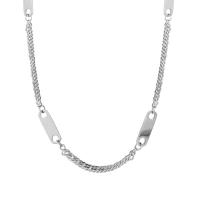 Collier de bijoux de titane, Acier titane, poli, unisexe, argent, 5.3mm, Vendu par PC