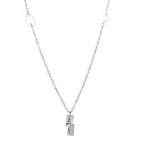 Collier de bijoux de titane, Acier titane, avec 1.97Inch chaînes de rallonge, longueur différente pour le choix & unisexe, couleur originale, 10mm,15mm, Vendu par PC