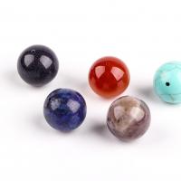 Perles de pierre gemme mixte, Pierre naturelle, Rond, poli, DIY & différents matériaux pour le choix, plus de couleurs à choisir, 18mm, Vendu par PC