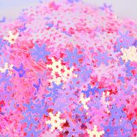 Plastic Sequin Beads, PVC Plastic, Snowflake & DIY 7mm 