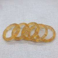 Fluorita Pulsera, unisexo, amarillo, 8-18mm, longitud:aproximado 21 cm, Vendido por UD