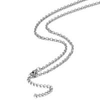 Stainless Steel Jewelry Necklace, 304 Stainless Steel, Vacuum Ion Plating, fashion jewelry & polished & DIY & Unisex, original color 