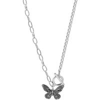 Stainless Steel Jewelry Necklace, 314 Stainless Steel, Butterfly, fashion jewelry & for woman Approx 18.5 Inch 