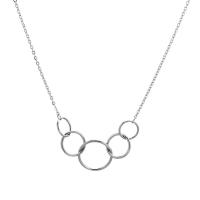 Stainless Steel Jewelry Necklace, 314 Stainless Steel, with 1.96inch extender chain, Donut, fashion jewelry & Unisex & hollow Approx 18.1 Inch 