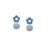 Flocking Fabric Drop Earring, fashion jewelry & for woman 