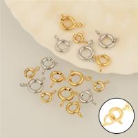 Brass Spring Ring Clasp, plated 