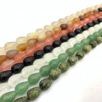 Perles de pierre gemme mixte, Pierre naturelle, larme, DIY & différents matériaux pour le choix, plus de couleurs à choisir Environ 14.96 pouce, Vendu par brin