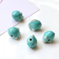 Animal Porcelain Beads, hand drawing, DIY 