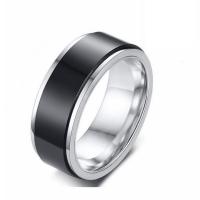 Titan Stahl Fingerring, Titanstahl, plattiert, verschiedene Größen vorhanden & für den Menschen, keine, 8mm, verkauft von PC