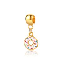 Zinc Alloy European Pendants, Donut, plated, enamel, mixed colors, 5-50mm 