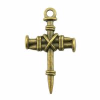 Zinc Alloy Cross Pendants, plated 