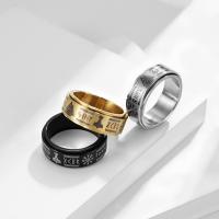 Titan Stahl Fingerring, Titanstahl, poliert, Modeschmuck & unisex & verschiedene Größen vorhanden, keine, 8mm, verkauft von PC