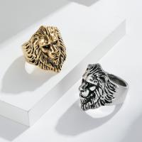 Titan Stahl Fingerring, Titanstahl, Löwe, poliert, Modeschmuck & unisex & verschiedene Größen vorhanden, keine, 28mm, verkauft von PC