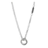 Stainless Steel Jewelry Necklace, 314 Stainless Steel, with 1.96inch extender chain, Donut, fashion jewelry & Unisex & hollow, original color Approx 19.6 Inch 