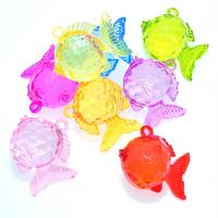 Transparent Acrylic Pendants, Fish, injection moulding 