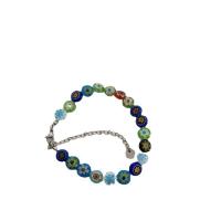 Pulseras de cristal de Murano, con aleación de zinc, para mujer, color mixto, longitud:23 cm, Vendido por UD