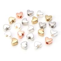 Cuenta Plástica De CCB, plástico recubierto de cobre, Corazón, chapado, Bricolaje, más colores para la opción, 12x7mm, aproximado 50PCs/Bolsa, Vendido por Bolsa