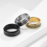 Edelstahl Fingerring, 304 Edelstahl, poliert, Modeschmuck & unisex & verschiedene Größen vorhanden, keine, 8mm, verkauft von PC