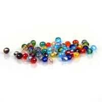 Abalorios de Cristal con forma Toroidal, ábaco, Bricolaje & facetas, más colores para la opción, 3mm, aproximado 130PCs/Bolsa, Vendido por Bolsa