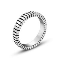 Titan Stahl Fingerring, Titanstahl, poliert, unisex & verschiedene Größen vorhanden, originale Farbe, verkauft von PC