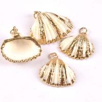 Zinc Alloy Shell Pendants, with Zinc Alloy, mixed colors, 10-30mm 