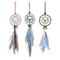 Mode Dreamcatcher, plume, avec bois & fer, Placage, pour femme, plus de couleurs à choisir .17 pouce, Vendu par PC