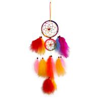 Mode Dreamcatcher, plume, avec Fibre de polyester & bois & plastique, fait à la main, styles différents pour le choix, multicolore .69 pouce, Vendu par PC