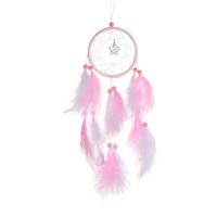 Mode Dreamcatcher, plume, avec plastique & perle de plastique & Acrylique, fait à la main, pour femme & avec strass, plus de couleurs à choisir .72 pouce, Vendu par PC