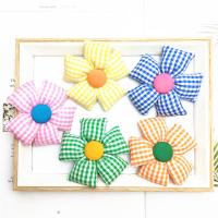 Cloth Hair Accessories DIY Findings, Flower, handmade 85mm 