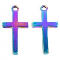 Zinc Alloy Cross Pendants, colorful plated, Unisex Approx 19.69 Inch 