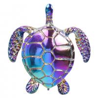 Zinc Alloy Animal Pendants, Turtle, colorful plated, Unisex Approx 19.69 Inch 