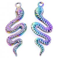 Zinc Alloy Animal Pendants, Snake, colorful plated, Unisex Approx 19.69 Inch 