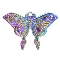 Zinc Alloy Animal Pendants, Butterfly, colorful plated & for woman Approx 19.69 Inch 